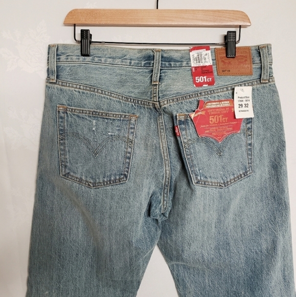 NWT Levi's 501CT Cropped Tappered Jeans - Picture 4 of 7